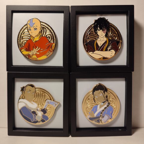 Avatar The Last Airbender FigPin Minis Enamel Pin Full Commons Official Set Of 4 - Picture 1 of 6